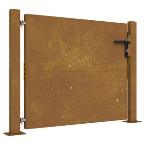 vidaXL Gar&eth;hli&eth; 100x100 cm &uacute;r corten st&aacute;li