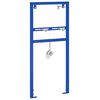 vidaXL Ba&eth;herbergi veggst&ouml;&eth; Bl&aacute;r 50 x 3 x 112 cm St&aacute;l me&eth; kraftl&ouml;gun