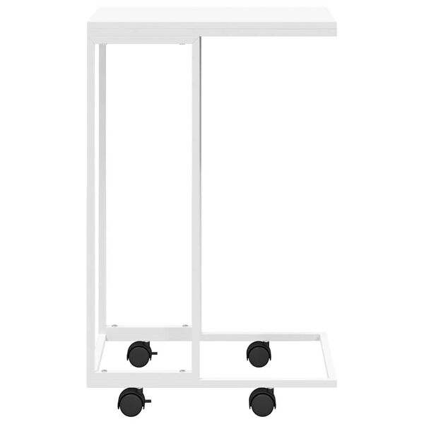 vidaXL Hli&eth;arbor&eth; me&eth; Hj&oacute;lum Hv&iacute;tt 40x30x63,5 cm Samsettur Vi&eth;ur