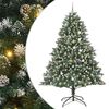 vidaXL Gervi j&oacute;latr&eacute; me&eth; 300 LED Gr&aelig;nn 240 cm PVC, plast og st&aacute;l