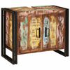 vidaXL Vaskask&aacute;pur Marglitur 71 x 33 x 58 cm Solid endurheimt tr&eacute;