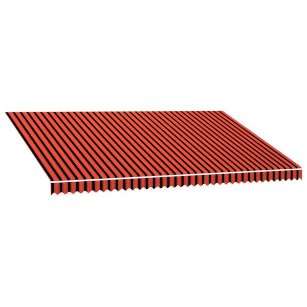 vidaXL Markísa Strigi Appelsínugul og Brún 500x300 cm