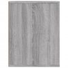 vidaXL Skóbekkur Grár Sonoma 75x35x45 cm Samsettur Viður