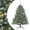 vidaXL Gervi j&oacute;latr&eacute; me&eth; 150 LED Gr&aelig;nn 150 cm PVC, plast og st&aacute;l