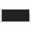 vidaXL &Uacute;tdraganlegur Skj&oacute;lveggur 140 x 300 cm Svartur