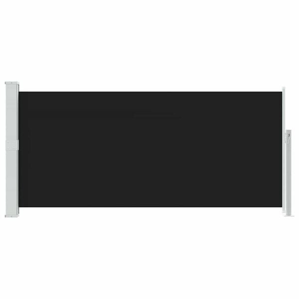 vidaXL &Uacute;tdraganlegur Skj&oacute;lveggur 140 x 300 cm Svartur