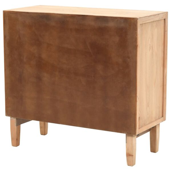 vidaXL Kommóða Gegnheill Þinur 80x36x75 cm