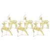 vidaXL LED R&eacute;n me&eth; 180 LED 6 pcs gold PET