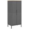 vidaXL Fatask&aacute;pur &bdquo;FLORO&ldquo; Gr&aacute;tt 77x53x171 cm Gegnheil Fura