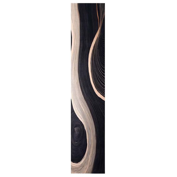 vidaXL Eldh&uacute;s teppi Svartur 300 x 60 cm Flauel