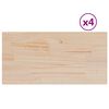 vidaXL Bor&eth;plata 4 stk. 90x45x1,7 cm R&eacute;tthyrnd Gegnheil Fura
