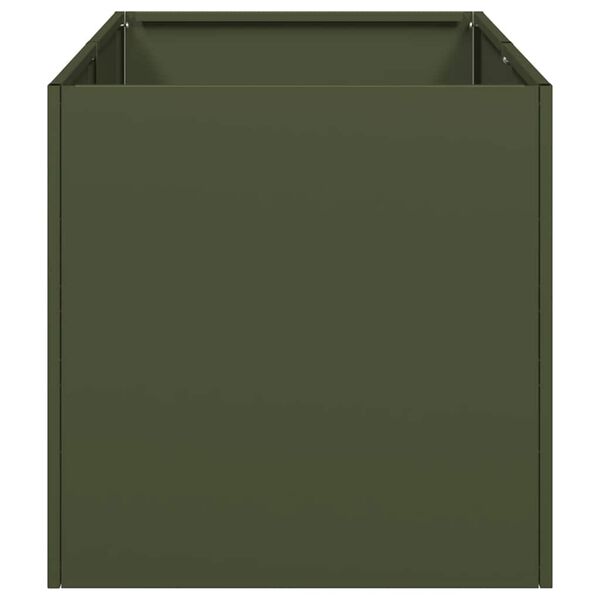 vidaXL Gr&oacute;&eth;urker &Oacute;l&iacute;fugr&aelig;nt 40x80x40 cm Kaldvalsa&eth; St&aacute;l