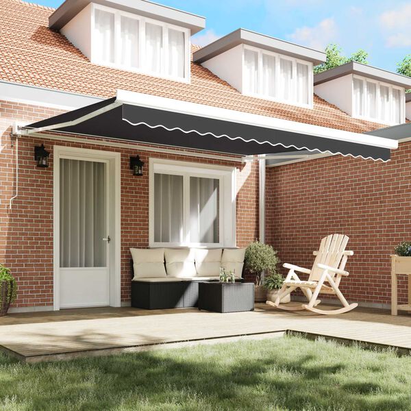 vidaXL H&aelig;gt a&eth; draga saman skyggni Antras&iacute;t 350 x 250 cm