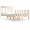 vidaXL R&uacute;mgrind Gegnheill Vi&eth;ur 120x190 cm L&iacute;til Tv&iacute;brei&eth;