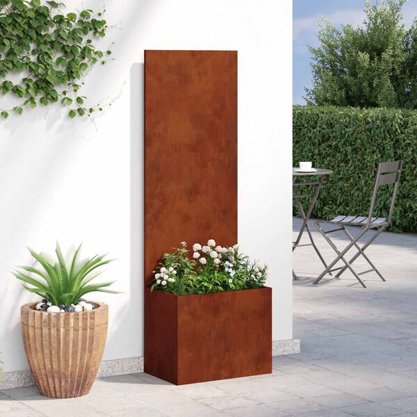 vidaXL Gar&eth;s b&uacute;na&eth; skj&aacute;r &Uacute;tskur&eth;ur Rusty 50 x 32 x 150 cm Ve&eth;ra&eth; st&aacute;l