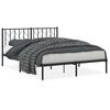 vidaXL R&uacute;mgrind &uacute;r M&aacute;lmi &aacute;n D&yacute;nu me&eth; H&ouml;f&eth;agafli Sv&ouml;rt 150x200 cm