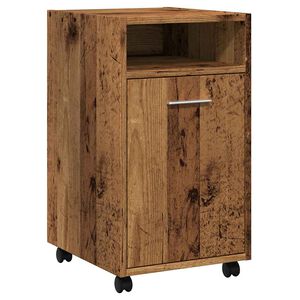 vidaXL Sk&aacute;pur me&eth; hj&oacute;lum Old Wood 33x38x60 cm Engineered Wood