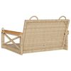vidaXL Rólubekkur Drapplituð 63x62x40 cm Pólýrattan