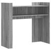 vidaXL Veggbor&eth; Gr&aacute;tt Sonoma 100x35x90 cm Samsettur Vi&eth;ur