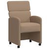 vidaXL Matsalur st&oacute;lar me&eth; hj&oacute;lum 2 pcs Cappuccino 58 x 65 x 98 cm