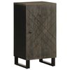 vidaXL skenkur Svartur 40x33x75 cm Gegnheill Mang&oacute;vi&eth;ur