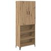 vidaXL H&aacute;bor&eth; Vegghengt Artisan Eik 69,5 x 34 x 180 cm Samsettur vi&eth;ur