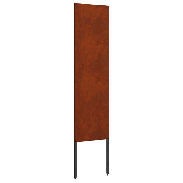 vidaXL Gar&eth;s b&uacute;na&eth; skj&aacute;r &Uacute;tskur&eth;ur Rusty 32 x 140 cm Ve&eth;ra&eth; st&aacute;l