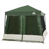 vidaXL Tjaldasett fyrir H&aacute;t&iacute;&eth; me&eth; &thorn;aki 2 pcs Gr&aelig;nn Taffeta og Efni