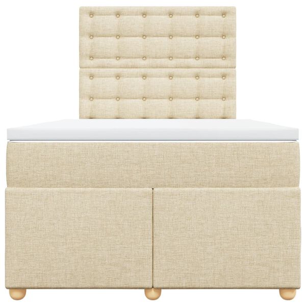 vidaXL H&oacute;lfa&eth; Springr&uacute;m me&eth; D&yacute;nu Rj&oacute;ma 120x190 cm Tauefni