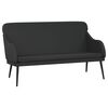 vidaXL Bekkur Svartur 110x76x80 cm Gervi le&eth;ur