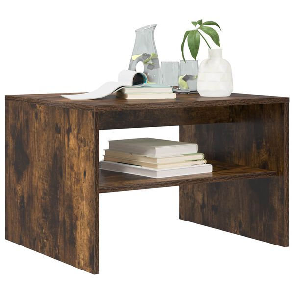 vidaXL S&oacute;fabor&eth; Rau&eth;-eik 60 x 50 x 40 cm Samsettur vi&eth;ur