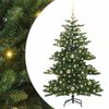 vidaXL Gervi hengdu j&oacute;latr&eacute; me&eth; 150 LED Gr&aelig;nn 150 cm PVC og St&aacute;l