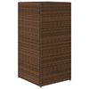 vidaXL Gr&oacute;&eth;urker 2 stk Br&uacute;nt 40x40x80 cm P&oacute;l&yacute;rattan