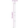 vidaXL Girðingarpóstur Annað 26 pcs Grár 3,2 x 3,2 x 170 cm Stál