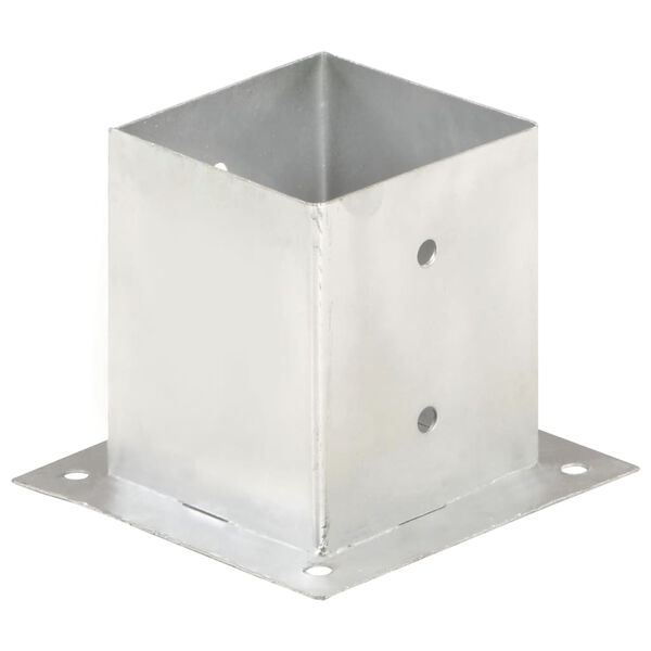 vidaXL Gir&eth;ingastaurafestingar 4 stk. Sinkh&uacute;&eth;a&eth;ur M&aacute;lmur 121 mm