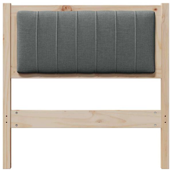 vidaXL B&oacute;lstru&eth; r&uacute;mgafl me&eth; h&ouml;fu&eth;gafl Br&uacute;nn 75 cm Solid furuhikk