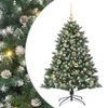 vidaXL Gervi j&oacute;latr&eacute; me&eth; 150 LED Gr&aelig;nn 150 cm PVC, plast og st&aacute;l