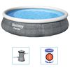 Bestway Fast Set Uppbl&aacute;si&eth; Laugarsett me&eth; D&aelig;lu 396x84 cm