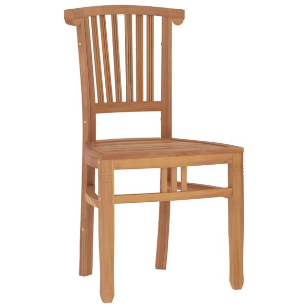 vidaXL 7 Parta Gar&eth;bor&eth;stofusett Gegnheilt Tekkvi&eth;ur