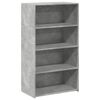 vidaXL H&aacute;r Sk&aacute;pur Steypugr&aacute;r 70x41x124 cm Samsettur Vi&eth;ur