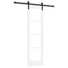 vidaXL Rennidyr ORKDAL Hv&iacute;tt 61 x 198,5 cm Gegnheil fura og gler
