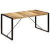 vidaXL Bor&eth;stofubor&eth; 160x80x75 cm Gegnheill Mang&oacute;vi&eth;ur
