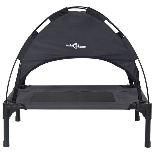 vidaXL Hundar&uacute;m Svartur 76 x 62 x 70,5 cm St&aacute;l