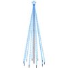 vidaXL J&oacute;latr&eacute; me&eth; Jar&eth;festingum 310 Bl&aacute;r LED Lj&oacute;s 300 cm