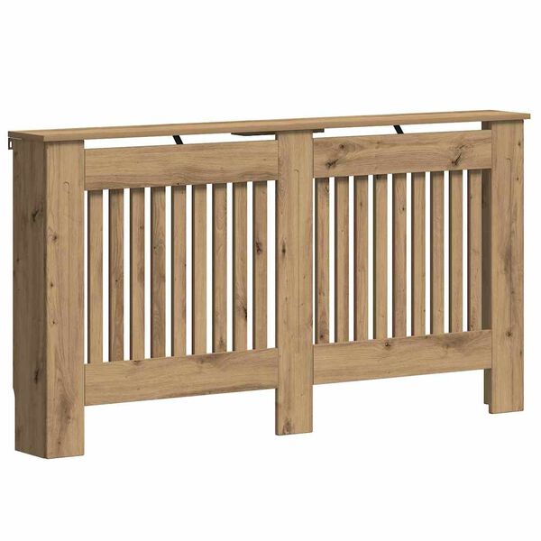 vidaXL Hitarak&aacute;pa Artisan Eik 152 x 19 x 81,5 cm Samsettur vi&eth;ur