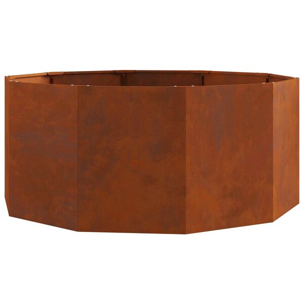 vidaXL Pl&ouml;ntuker Rusty 120 x 120 x 50 cm Ve&eth;ra&eth; st&aacute;l