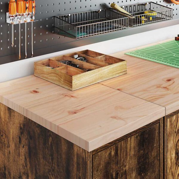 vidaXL Bílskúrsgeymsluskápur Reykt Eik 30x51x85 cm Gegnheil Fura