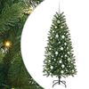 vidaXL Gervi j&oacute;latr&eacute; me&eth; 150 LED me&eth; standi Gr&aelig;nn 150 cm PE og PVC