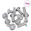 vidaXL H&ouml;fu&eth;l&aacute;saskr&uacute;fa 3600 pcs Silfur St&aacute;l