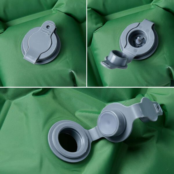 vidaXL Uppbl&aacute;sanleg &Uacute;tilegud&yacute;na me&eth; P&uacute;&eth;a f. 1 manneskju Gr&aelig;nn